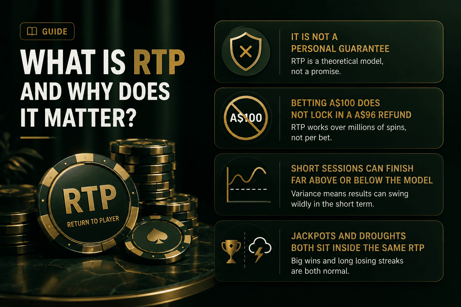 Online casino RTP facts infographic