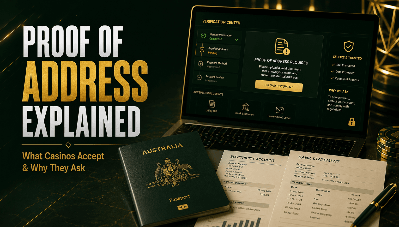 Why Casinos Ask for Proof of Address