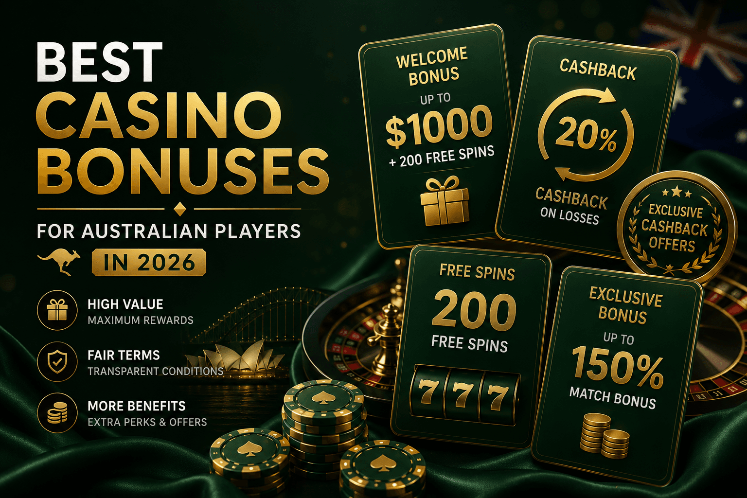Best Casino Bonuses For Australian Players In 2026: What Actually Matters?